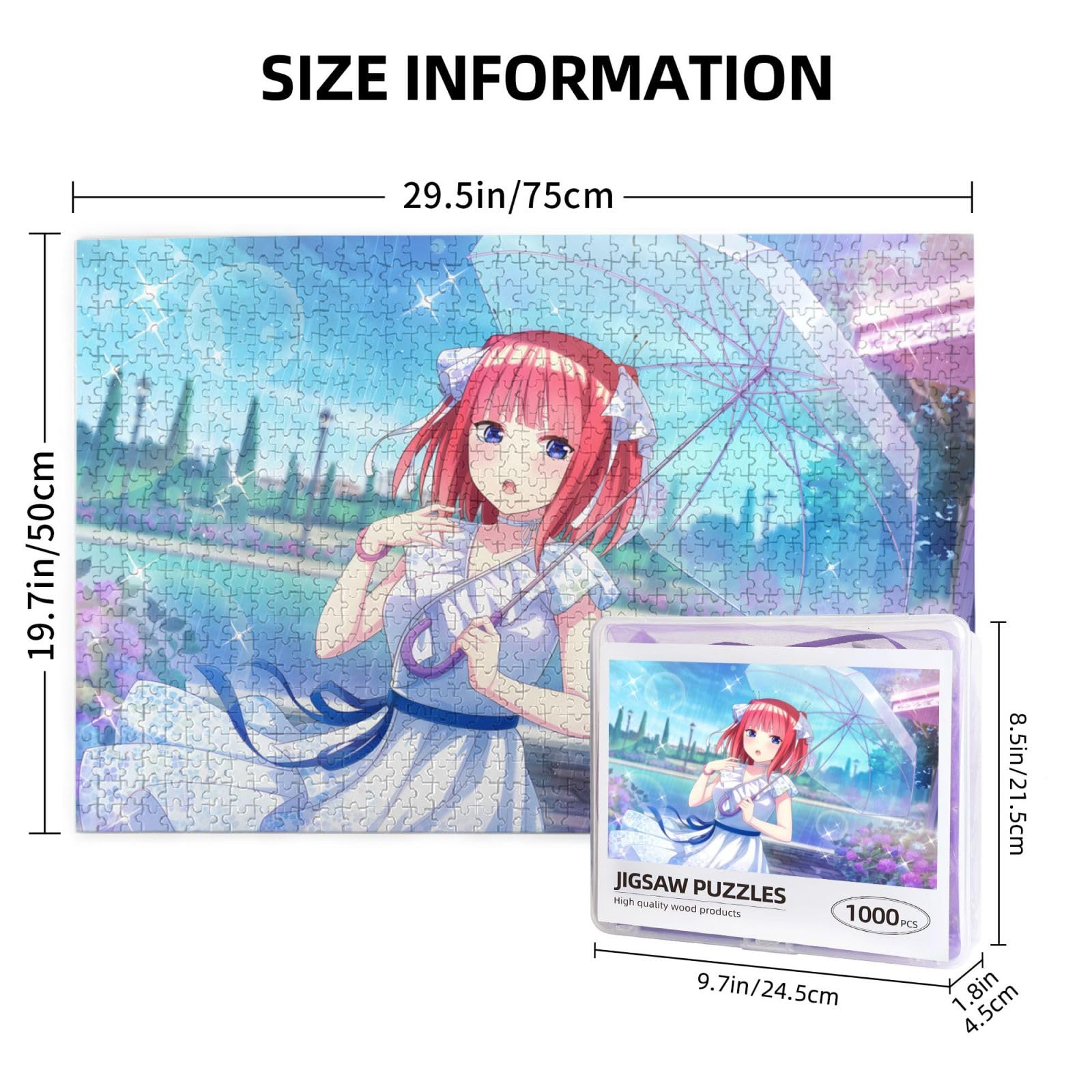 Amazon.co.jp: パズル 1000ピース 五等分の花嫁 中野二乃 木製