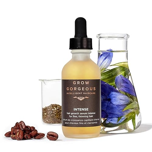 Miniatura 8 de Grow Gorgeous Density Serum Intense - Suero vegano para el cabello con cafeína, trébol rojo y péptidos para adelgazar el cabello y la pérdida del