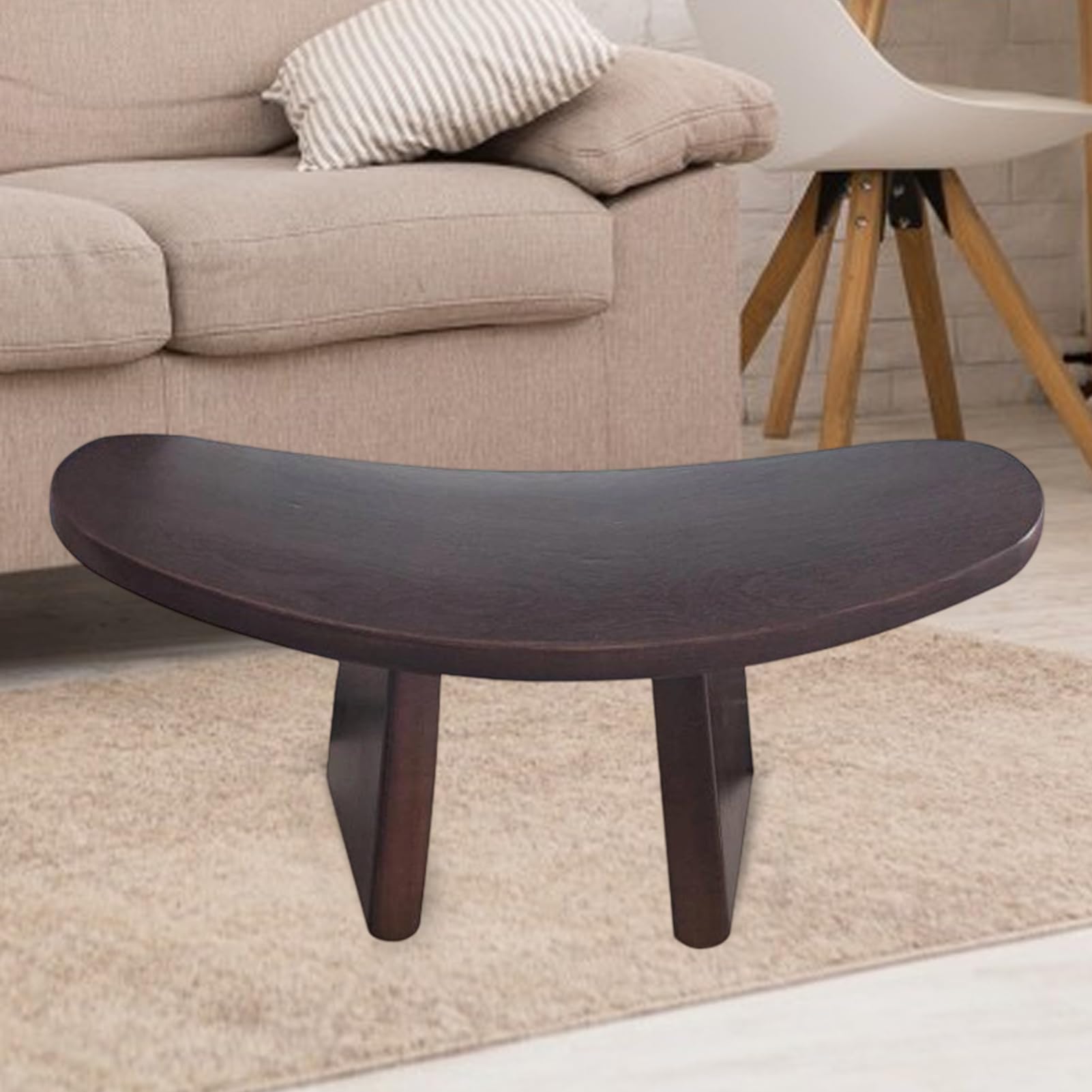 Meditation Stool, Prayer Kneeling Chair, Wooden Seat, 16.54x8.27x6.3 Inches, Comfortable Versatile Design for Mindfulness Practices, Church Worship, Home Spiritual Gatherings, Sitting Support