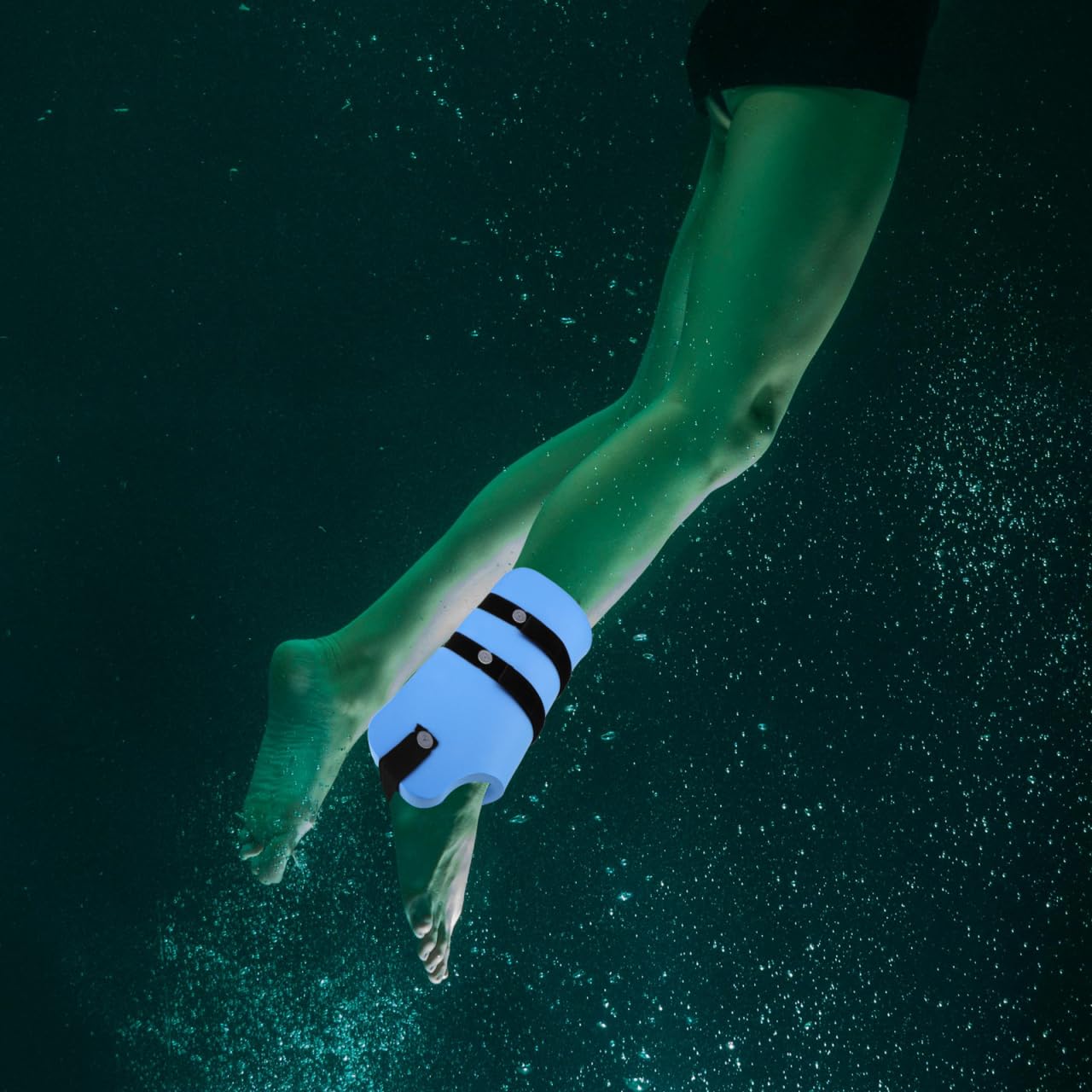 Totority EVA Float Belt Resistance Bands 2pcs Blau - Leichte Aqua Manschetten für Pooltherapie & Krafttraining, Verstellbare Rückenstütze für Erwachsene & Senioren
