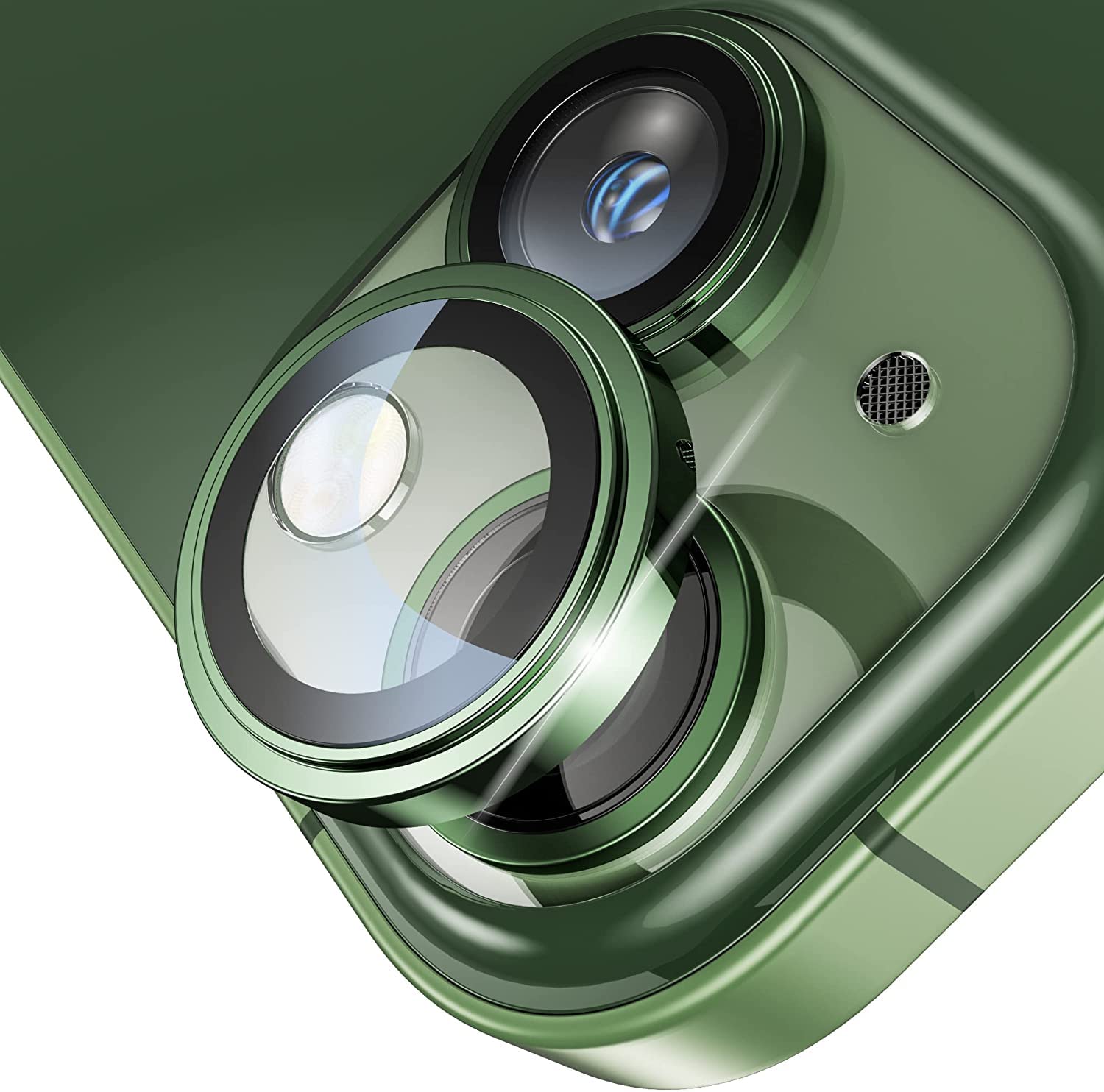 LOWCOST ASM for iPhone 13 and iPhone 13 Mini Camera Lens Protector, [Keep Original Camera] Anti Scratch HD Tempered Metal Glass Camera Screen Protector (Alpine Green) (B0B22YP5XW) Amazon Price History, Amazon Price Tracker