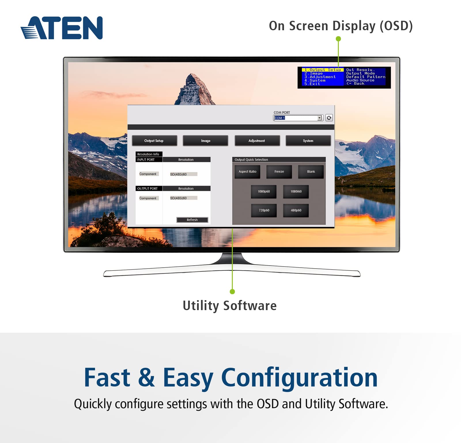 Aten Konwerter VC182 (VGA na HDMI)