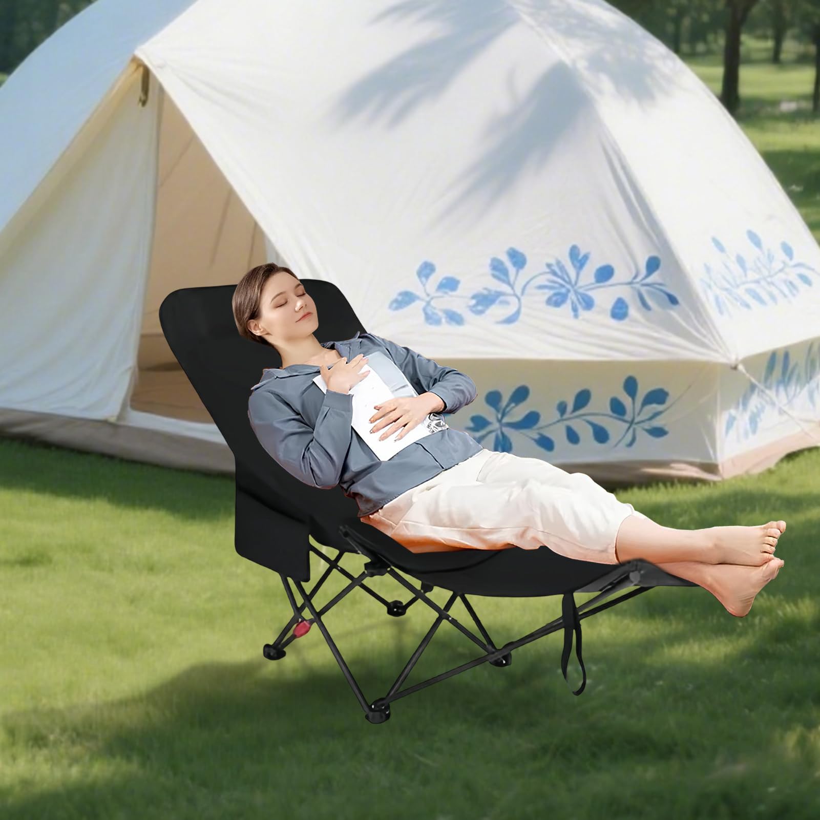 Chaise Pliante de Camping Meuble de Pique-Nique Portable | Siège Pique-Nique Portable Pour Camping Pêcheurs Événements Sportifs Jardin Concerts Voyageurs Plage Barbecue