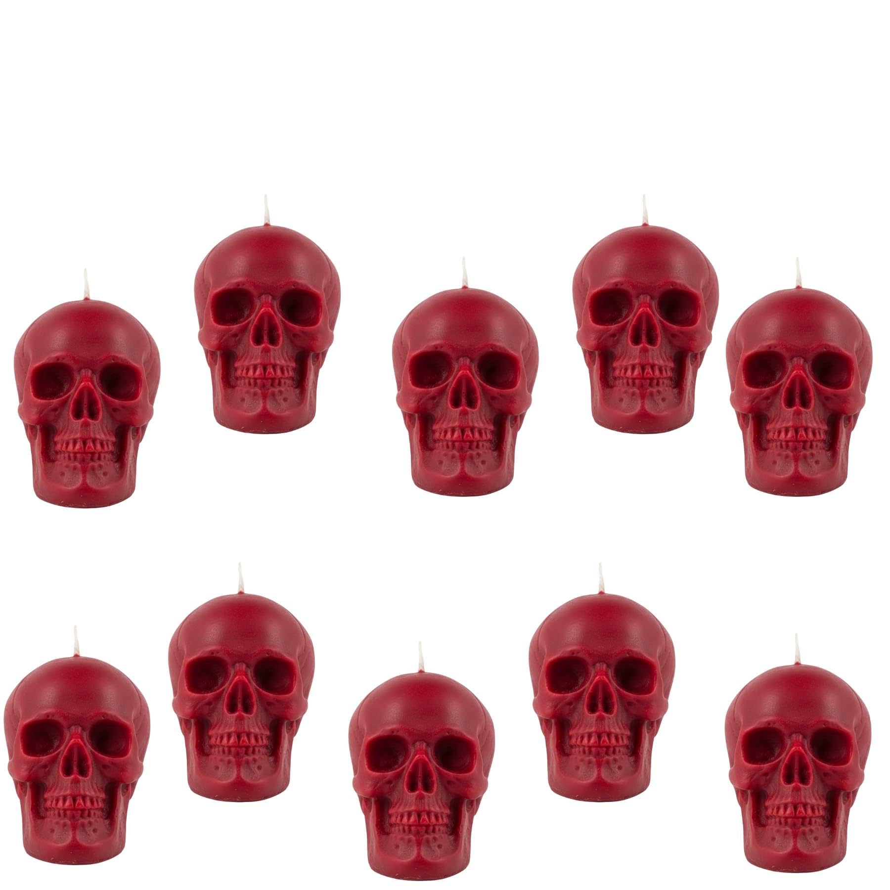 KD24 Unscented Red Skull Candle Pack of 10, Small Skull Candle (35–45g) for Spell Casting & Rituals | Witchcraft, Hoodoo, Conjure, Rootwork, for Practitioners Ritual-image-47