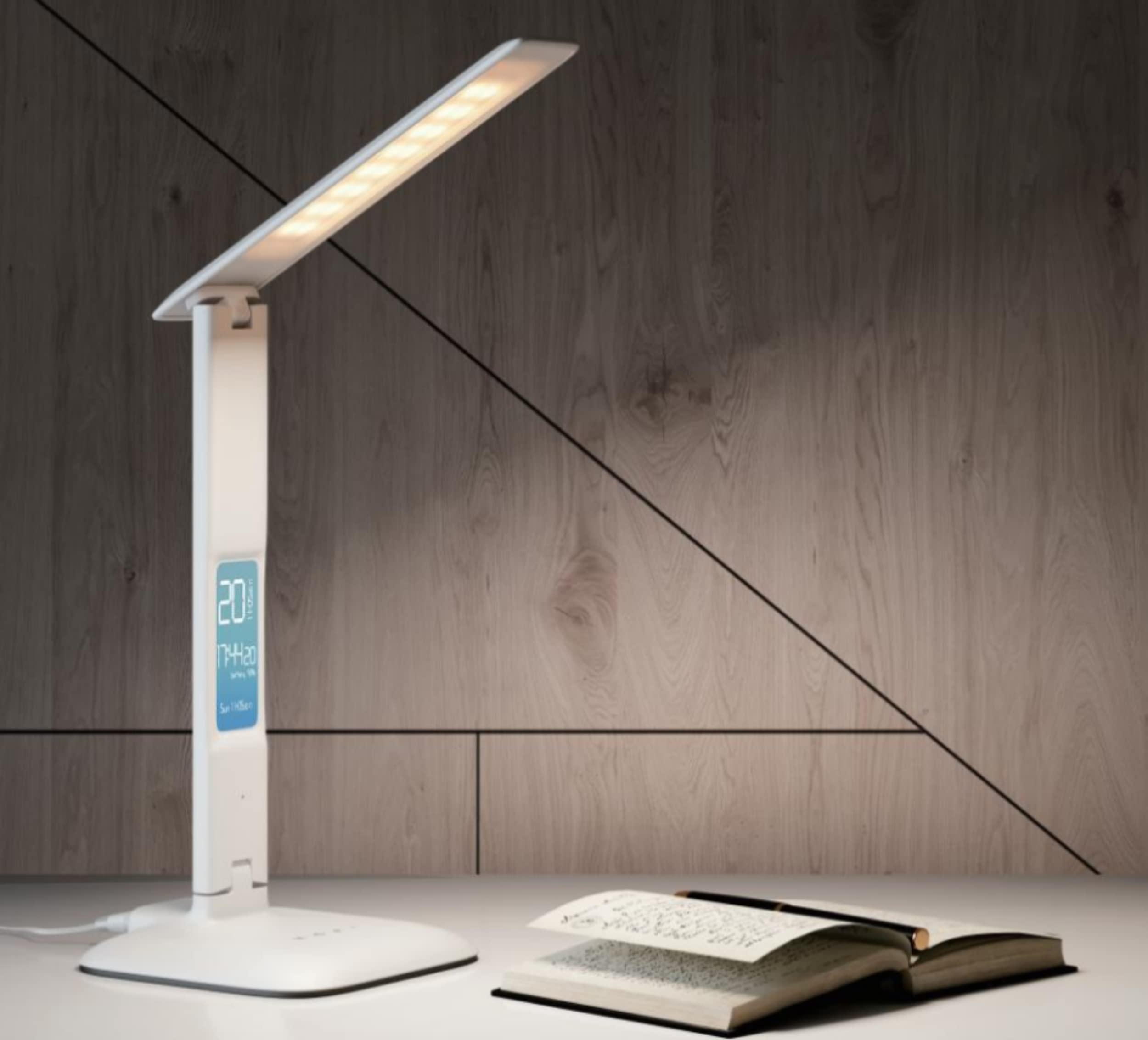 INSPIRE - Lampada da scrivania ALEX - Lampada moderna - 3000 K/6500 K - 820 LM - 240 V - Touch - Plastica - Bianco