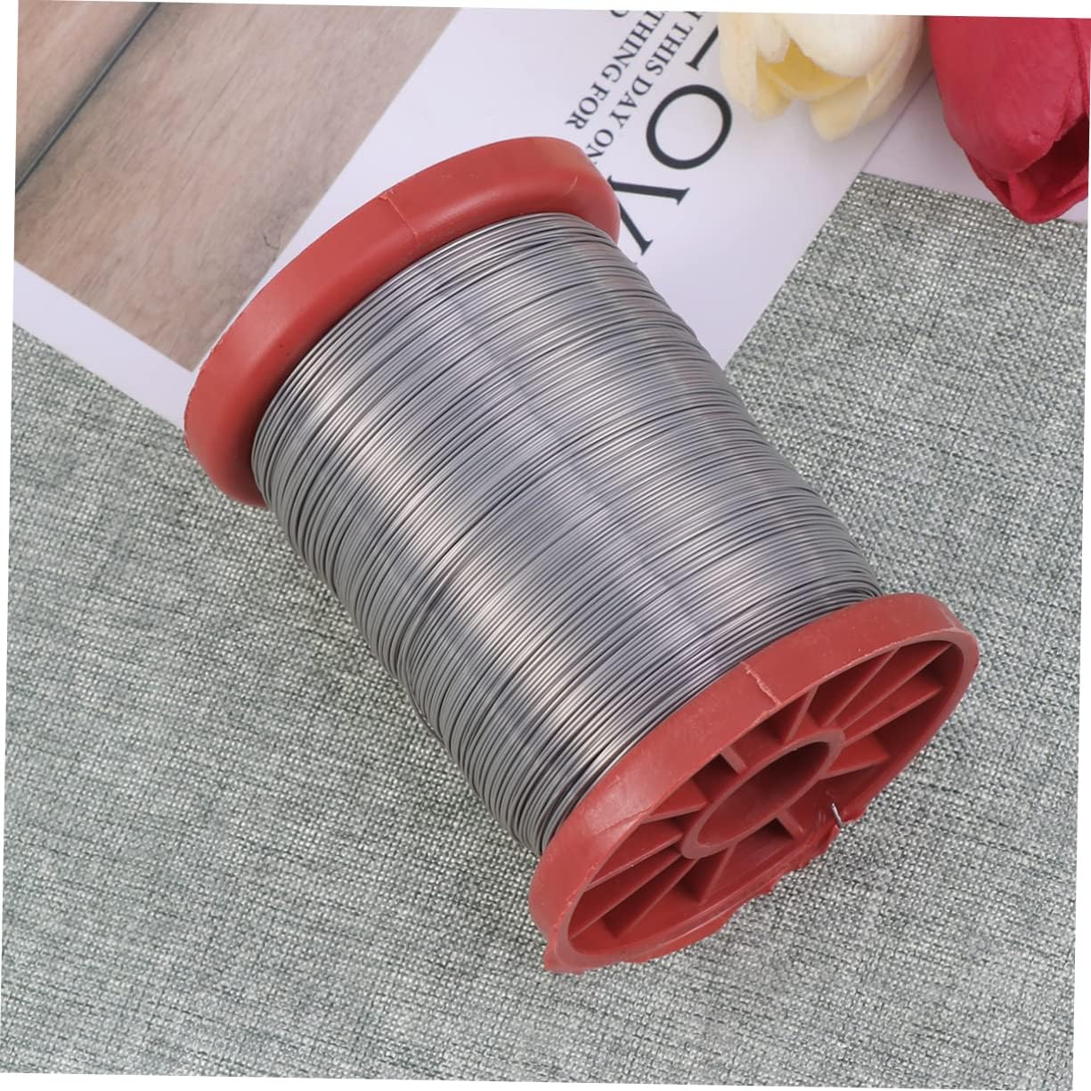 POPETPOP Stainless Steel Wire for Beehive Frames 0.5mm 500g Beekeeping Tool Random Color