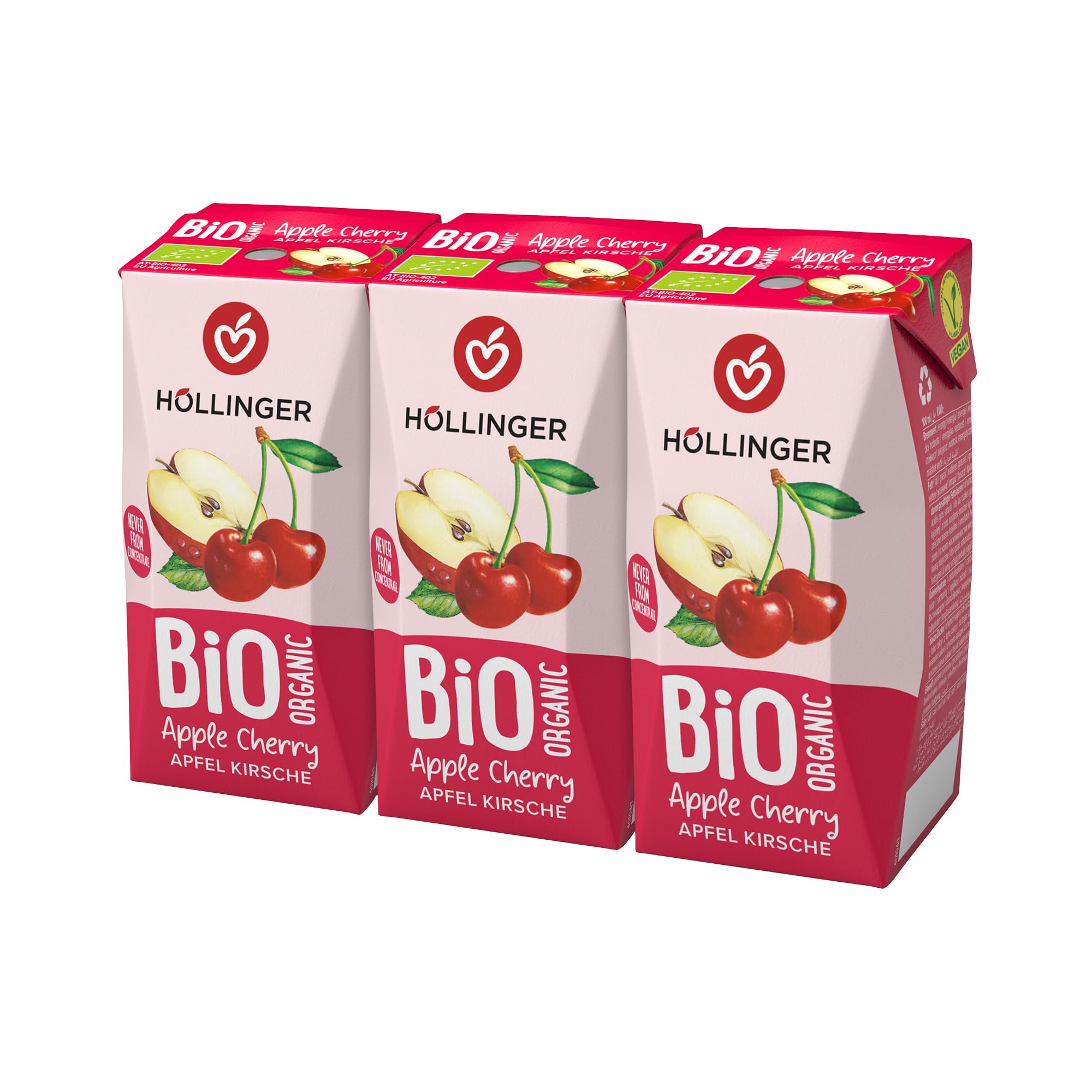 Höllinger Schulsaft Apfel-Kirsche 3x200ml 600ml