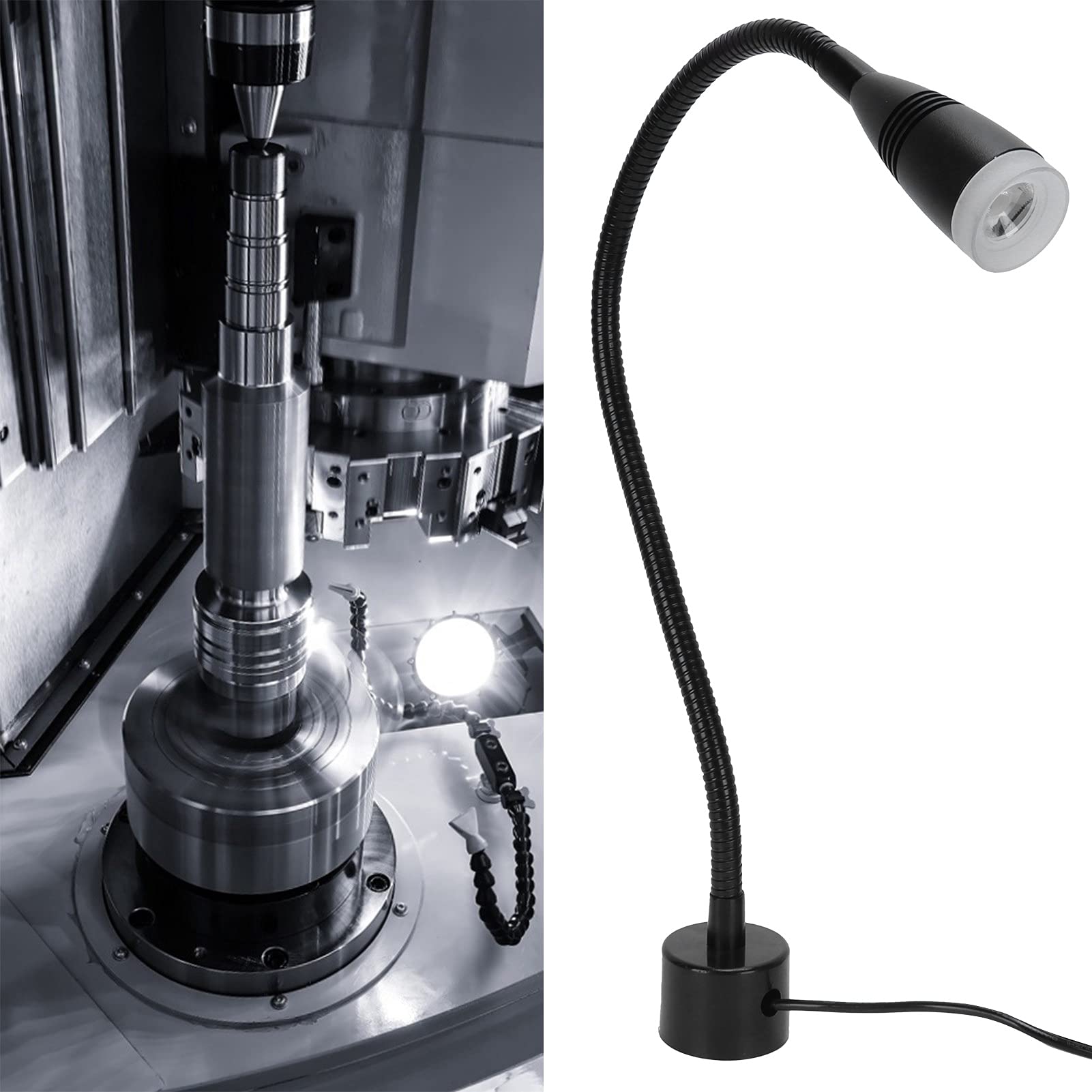 Lampe de travail à LED, lampe universelle pour machine-outil en aluminium haute luminosité étanche pour tour(Traduire)