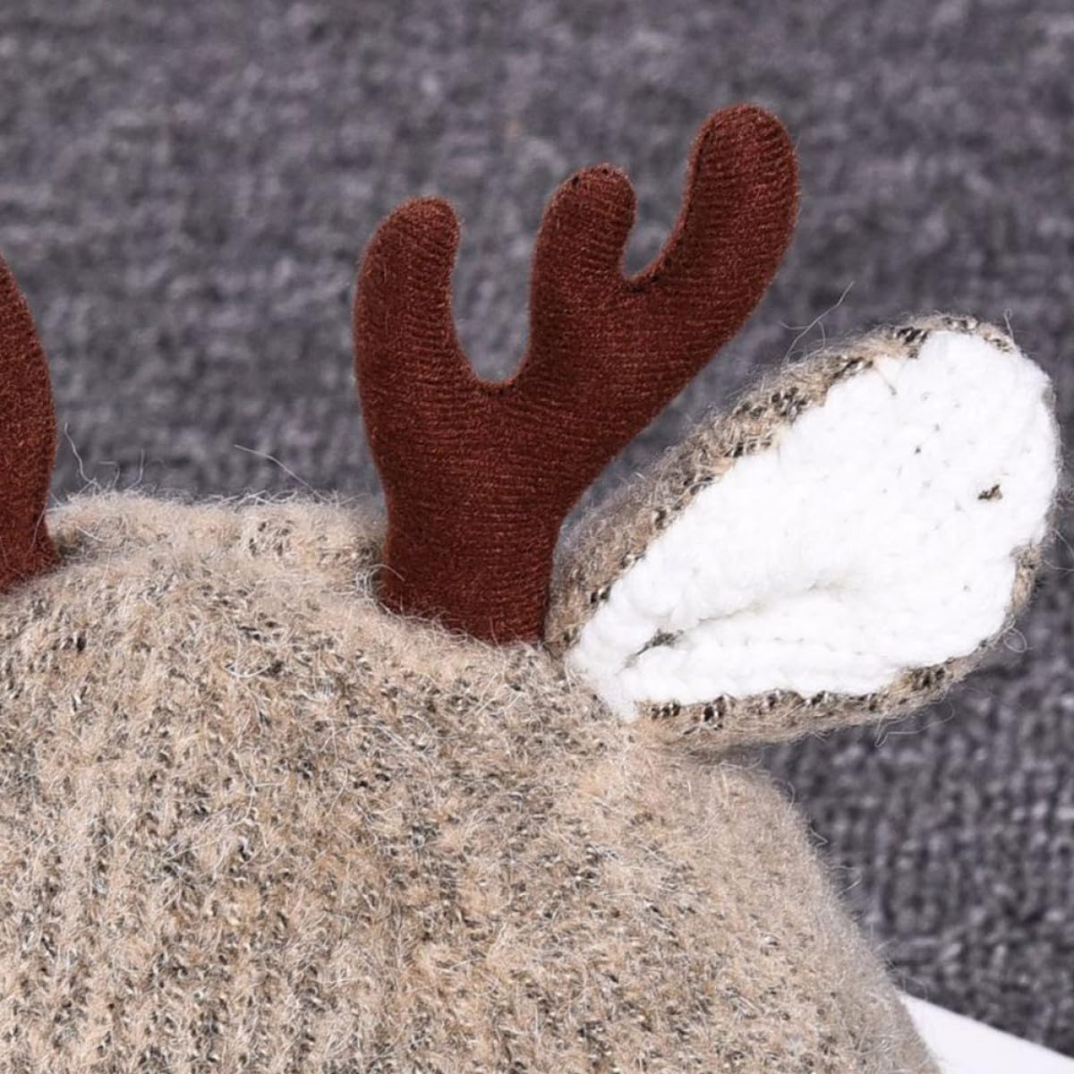 Earmuffs Caps Knitting Hat Wool Cap Kids Hat Antlers Red Child Wool Hat