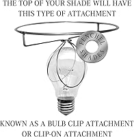 Vista 4 de FenchelShades.com Pantalla de 4 pulgadas de diámetro superior x 8 pulgadas de diámetro inferior x 6 pulgadas de altura inclinada con accesorio