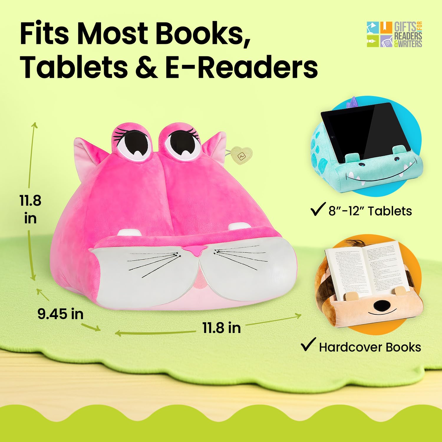 ZAK168 Téléphone Coussin, Mini Pouf Téléphone & Tablette Support, Doux Coussin Lazy Support Pour Tablette, Smartphones, Liseuse, N'Importe Quel Angle De Vue , Idéal Pour Maison Ou Voyage (S, Gris