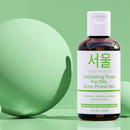 Miniatura 8 de SeoulCeuticals Tónico coreano para pieles grasas propensas al acné, tónico coreano para el cuidado de la piel del árbol del té para la cara, tónico