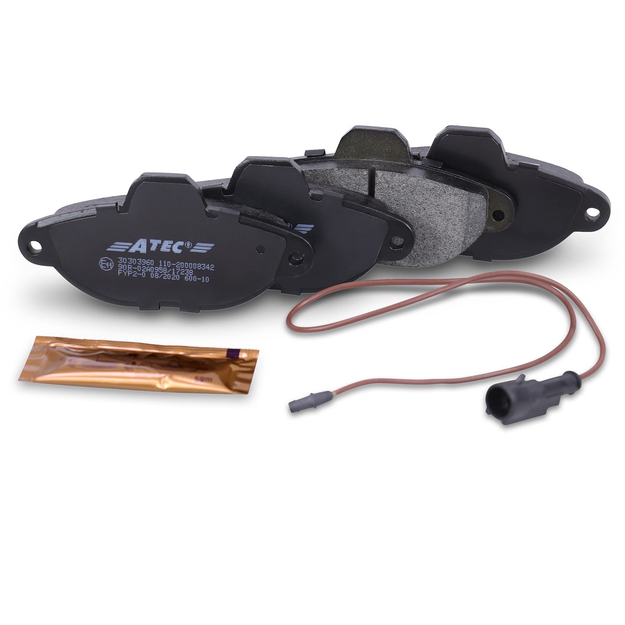BESTPRICE ATP Set freni asse anteriore incl. dischi freno pieni Ø 240,5 mm +