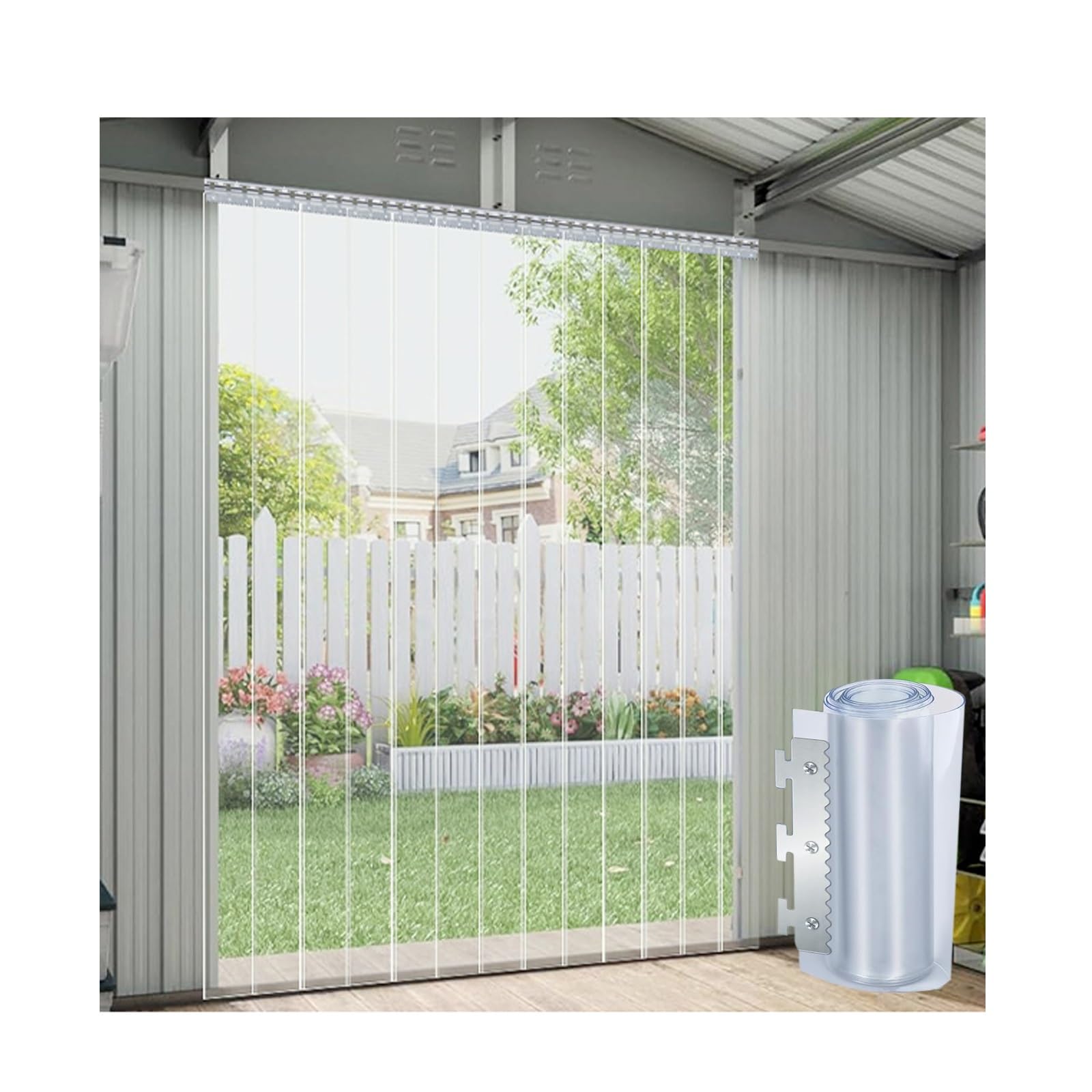 Bande de porte en PVC pour stopper les pertes de chaleur dans les grands magasins