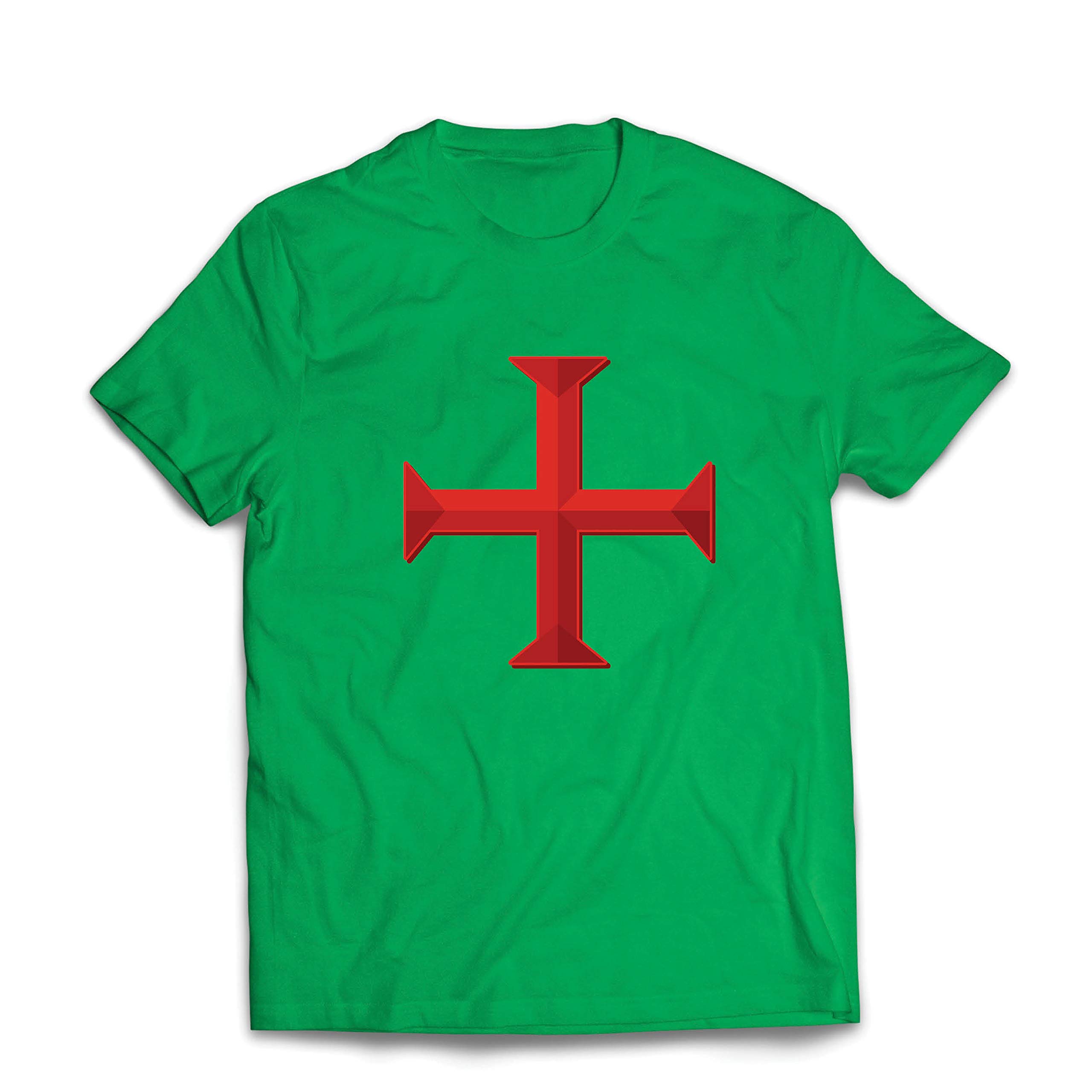 T-Shirt Homme Templiers et Croix-Rouge parfait pour vos sorties décontractées et salons d'histoire