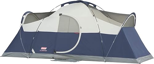 Miniatura 2 de Coleman Elite Montana - Tienda de campaña con luces LED, resistente a la intemperie para 8 personas con bolsa de transporte incluida, lluvia,