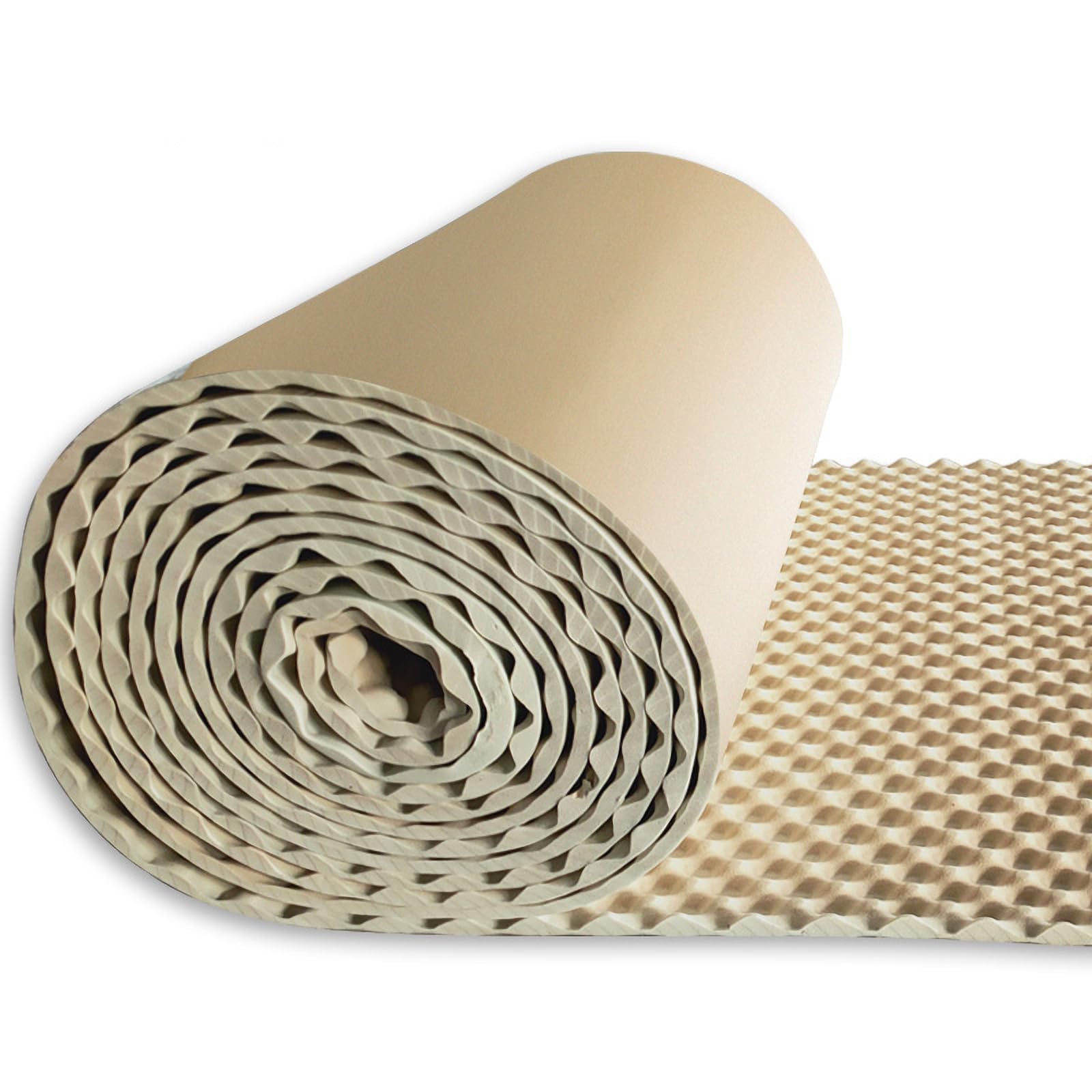Pannelli Fonoassorbenti Adesivi Pannelli Acustici 15mm di Spessore Pannello Fonoassorbente Adatto per Pareti E Porte di Case E Studi di Uffici(Size:1 * 10m,Color:Bianco Sporco)