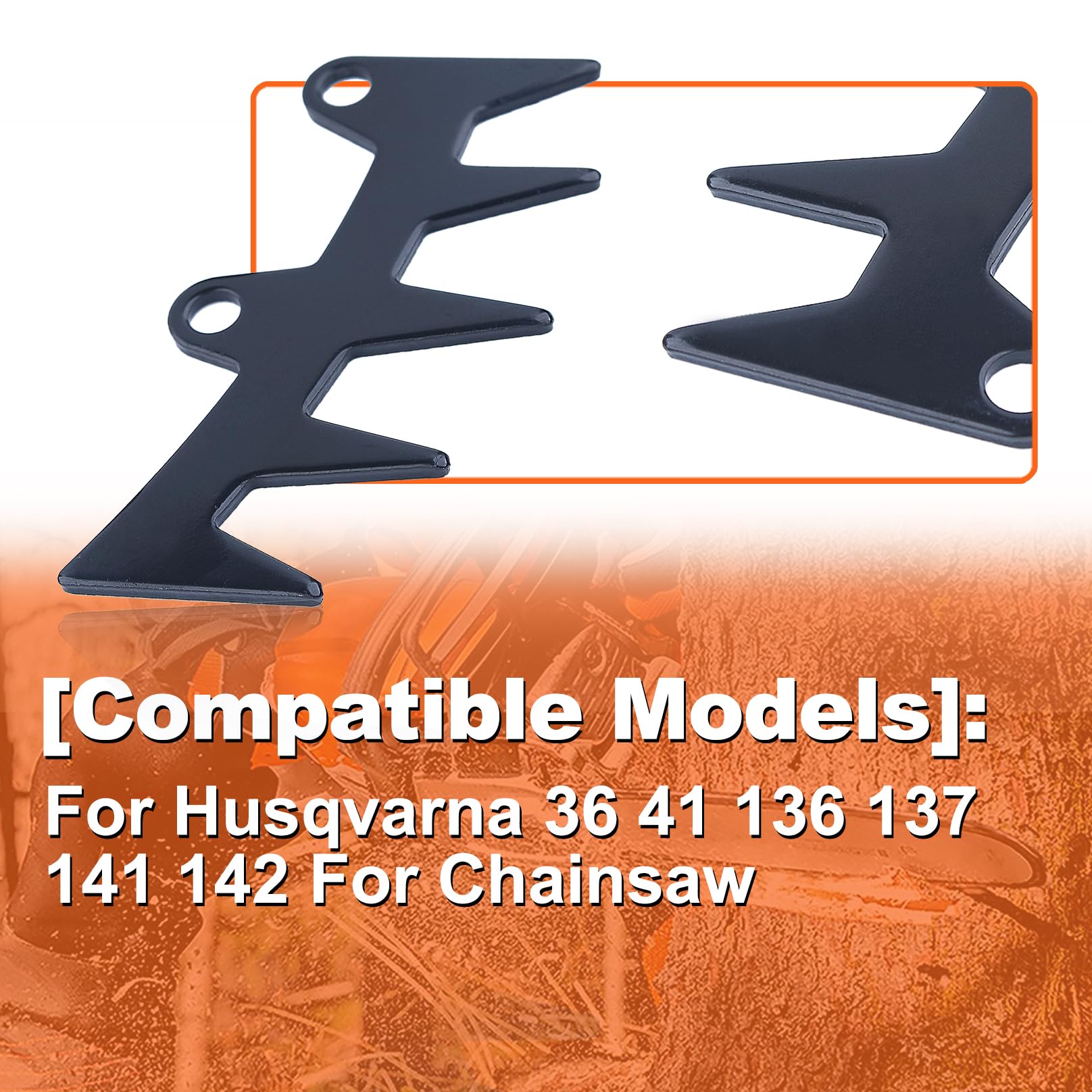 OTOTEC 2 set di punte per abbattimento per cani, per motosega e legno, compatibili con Hus-qvarna 36 41 136 137 141 142 235 235E 236 240 240E con viti