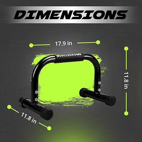 Miniatura 2 de Barra de empuje para piso, barra de inmersión resistente y paraletas de calistenia, barras paralelas de acero para entrenamiento en casa, asas de
