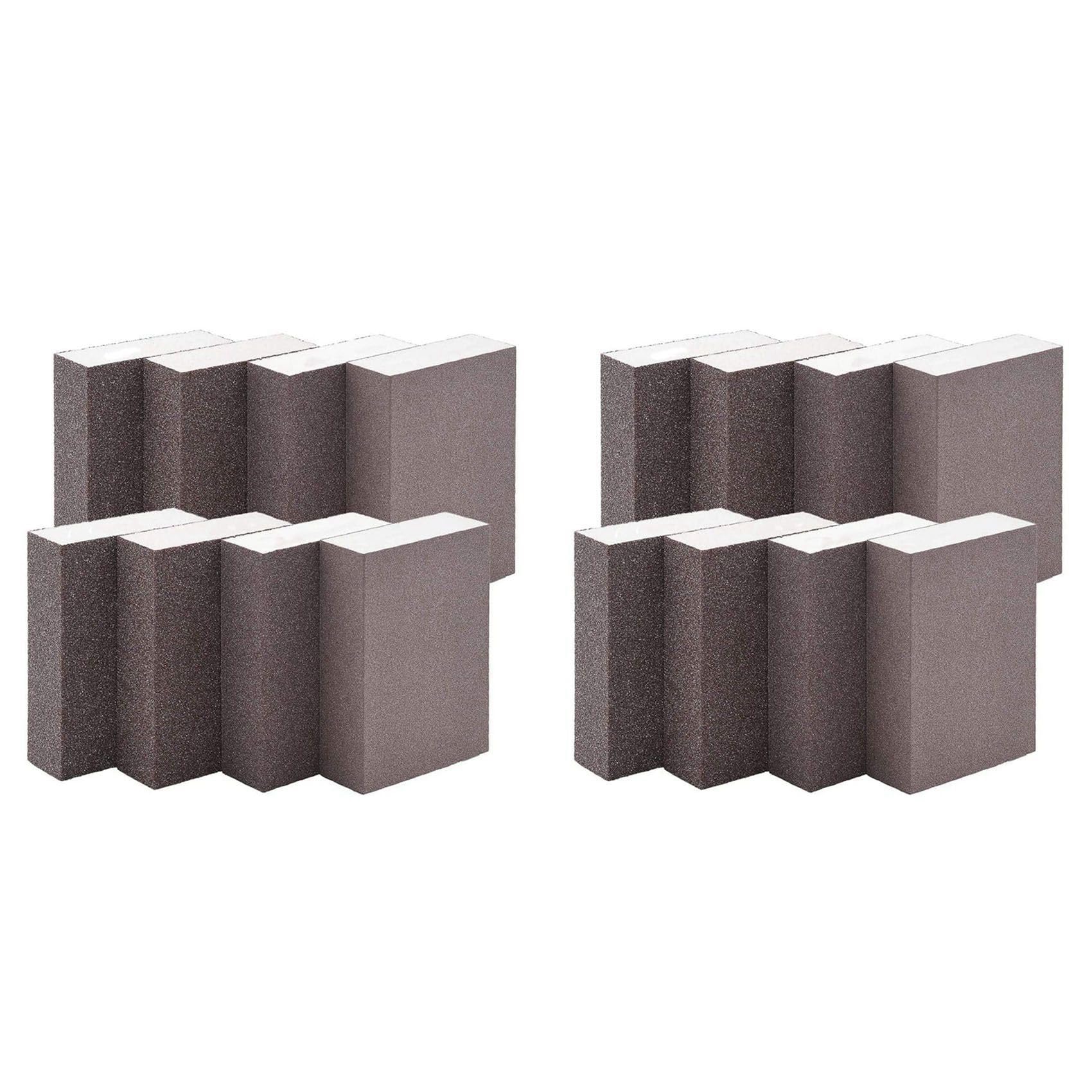 Jnchdghwa 16Pack Sanding Sponges Coarse Fine Sanding Blocks in 60-220 Grits Sand Foam Sandpaper for Metal Wood Polish