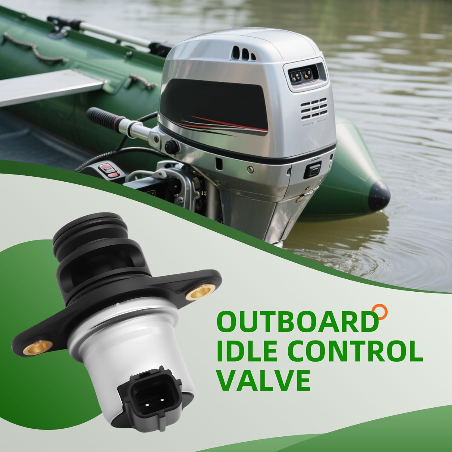 897526T Outboard Idle Control Valve Compatible with 4 Stroke 65HP 75HP 80HP 90HP 100HP 115HP 150HP Engine