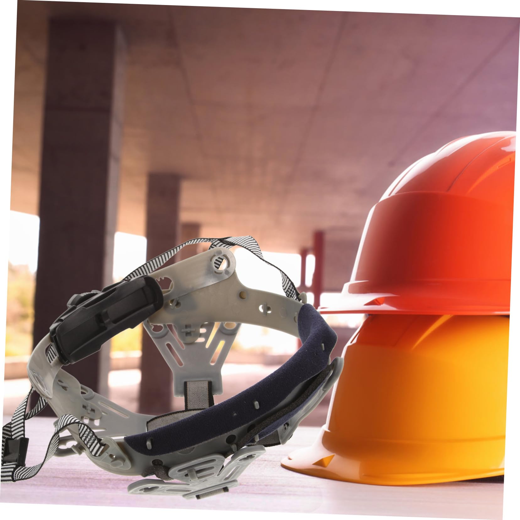 Mipcase Forro del Casco Barbilla De Casco Universal Casco Correa para La Barbilla Casco Forro De Sombrero Banda para El Sudor del Casco Seguridad Construcción Industrial Tela Gris