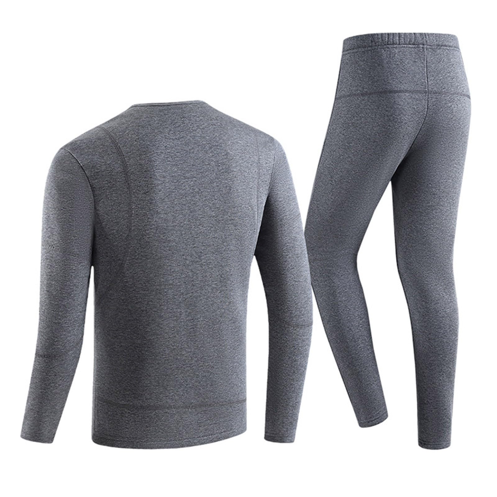 Generisch Juego de ropa interior climatizada con pantalones calefactables y top de 2 piezas, ropa interior térmica funcional para moto, caza, esquí, camping de invierno