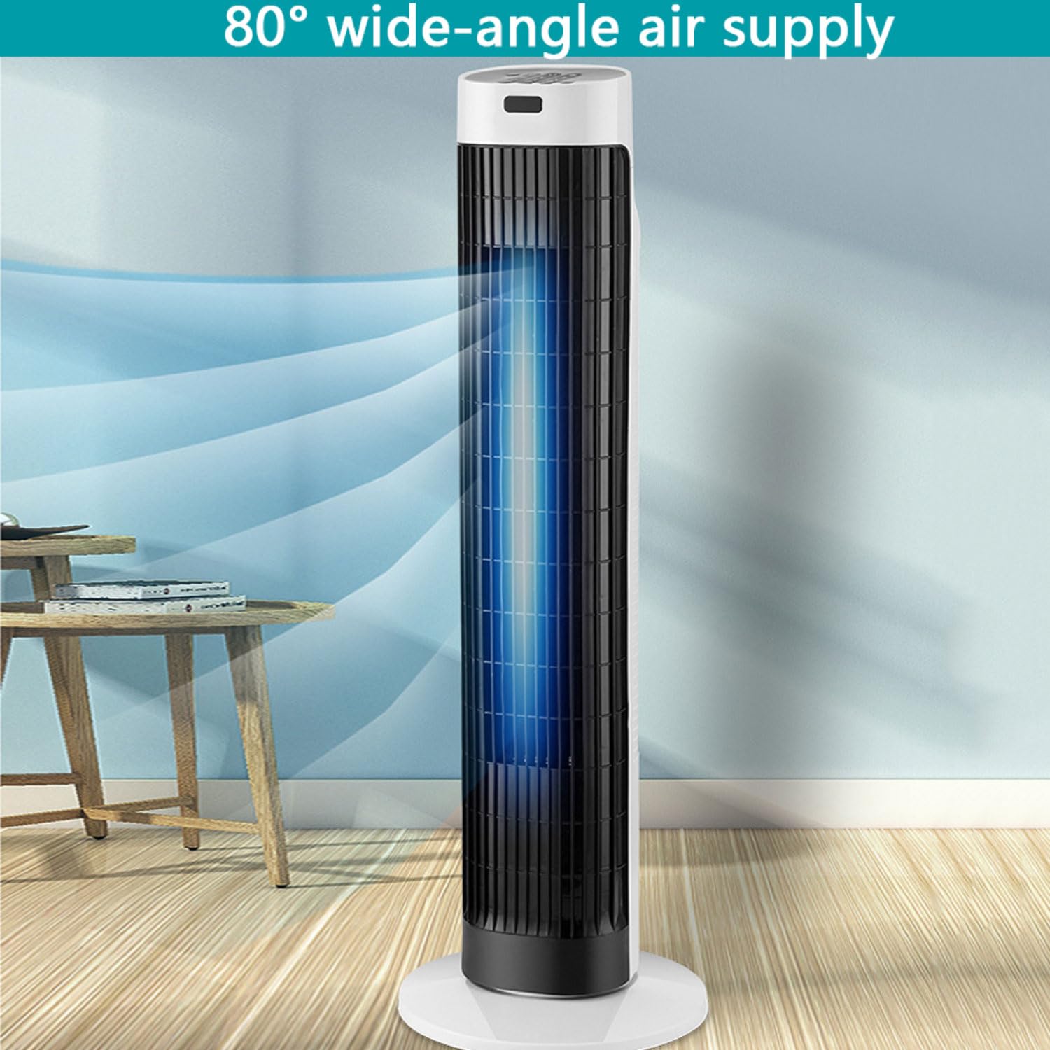 Aire acondicionado portátil 3 en 1, ventilador de torre oscilante de 80 pulgadas, 3 velocidades, temporizador de 7 horas, enfriador de aire silencioso para casa, oficina, viajes
