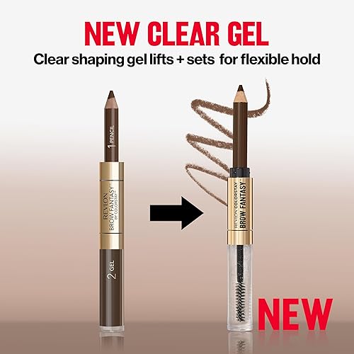 Miniatura 12 de Revlon ColorStay Brow Fantasy, lápiz de polvo para cejas todo en uno con gel transparente moldeador, gel infundido con pantenol, a prueba de Marrón