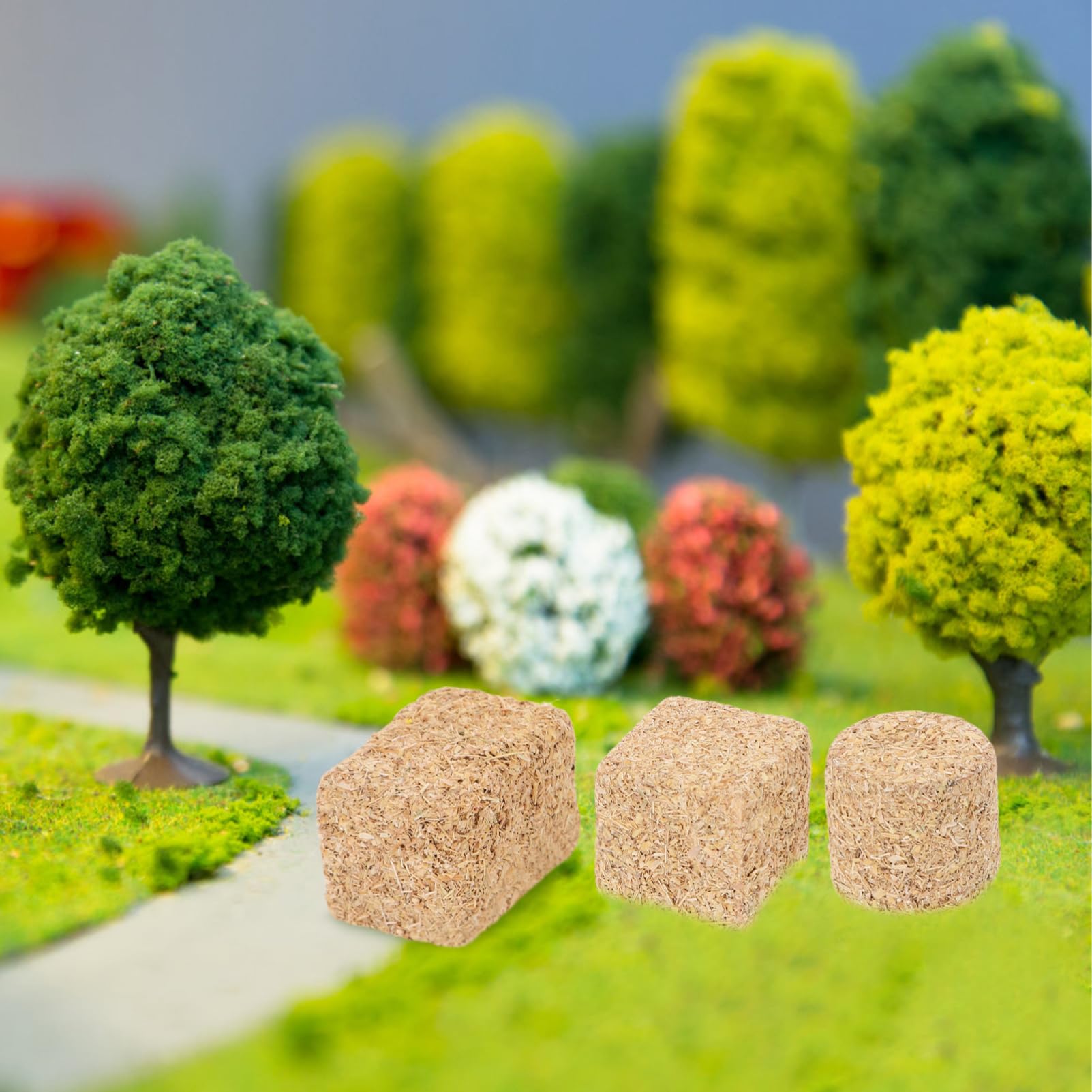 Veemoon 12Pcs Mini Hay Bale Models Dollhouse Straw Bales for Miniature Farm Scene Decor Fake Haystack Ornaments for Autumn Harvest and Diy Garden Layout - Image 4