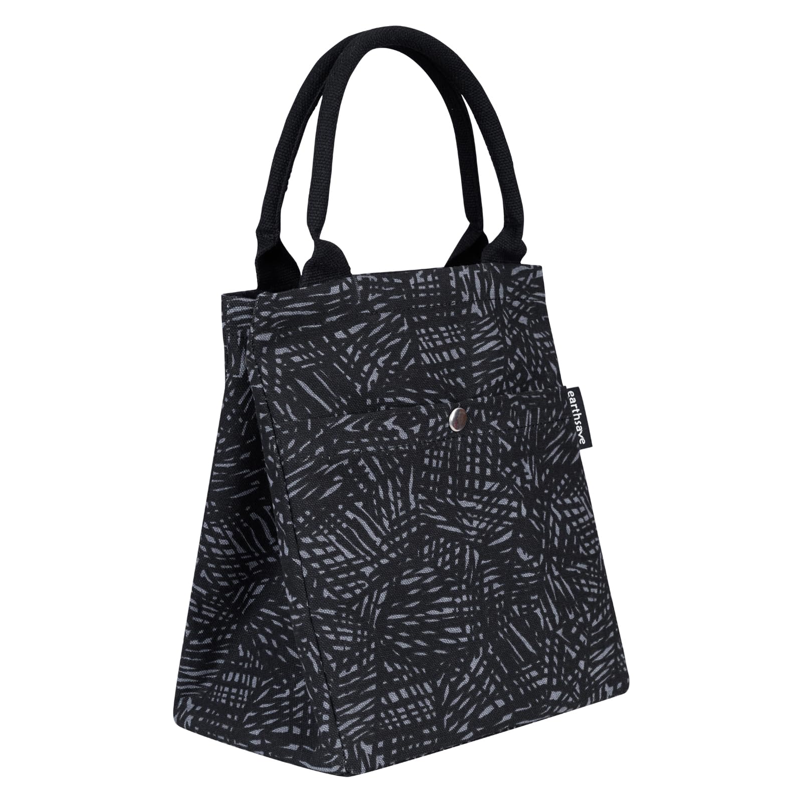 earthsave Rope Lunch Bag Strokes Black | Eco-Friendly Lunch Bag for Office Women & Men | Durable Cotton Drawstring Tiffin Bag (Strokes Black),1 Liter (B0D6GVQLMB) Amazon Price History, Amazon Price Tracker