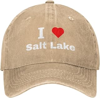 I Love Salt Lake Baseball Cap for Men Women Hats Vintage Golf Dad Hat Cotton Caps