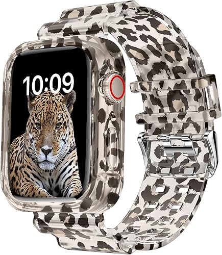 DABAOZA Compatible con Apple Watch Band transparente de 1.496 pulgadas, 1.575 pulgadas, 1.614 pulgadas, 1.654 pulgadas, 1.732 pulgadas, 1.772