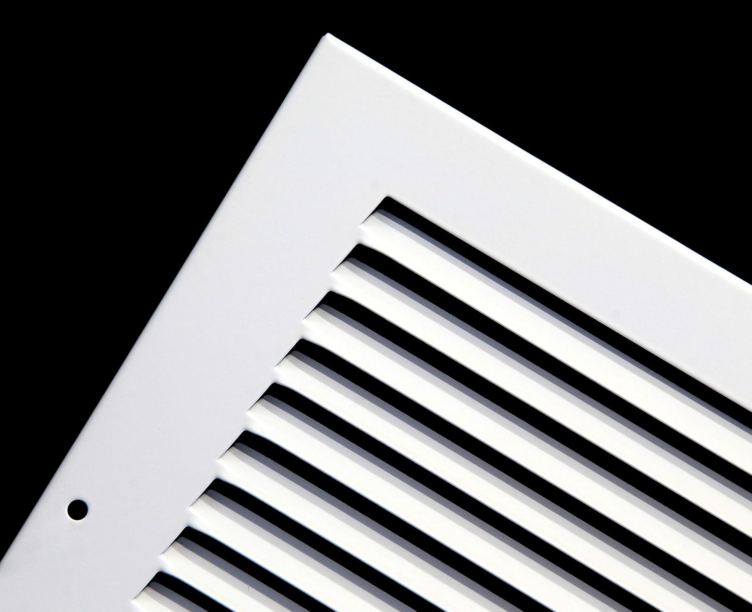 HVAC Premium 30" X 6" Baseboard Return Air Grille - HVAC Vent Duct Cover - 7/8" Margin Turnback for Flush Fit with Baseboard Work - White [Outer Dimensions: 31.75" Width X 7.75" Height] 30 X 6