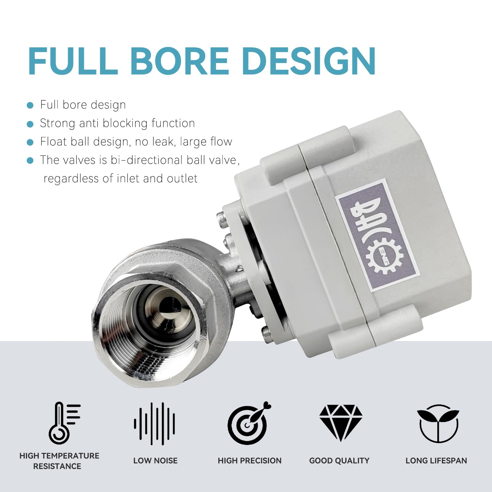 BACOENG 1/2 "-1 motorizada válvula de bola, normalmente cerrado/abierto eléctrico válvula AC110 V/220 V (latón/SS 2 Vías/3 Vías NPT/BSP)
