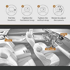 Itomoro Baby Car Camera, View Infant in Rear Facing Seat with Wide Crystal Clear View,USB Easy Install car camera for baby 1080P