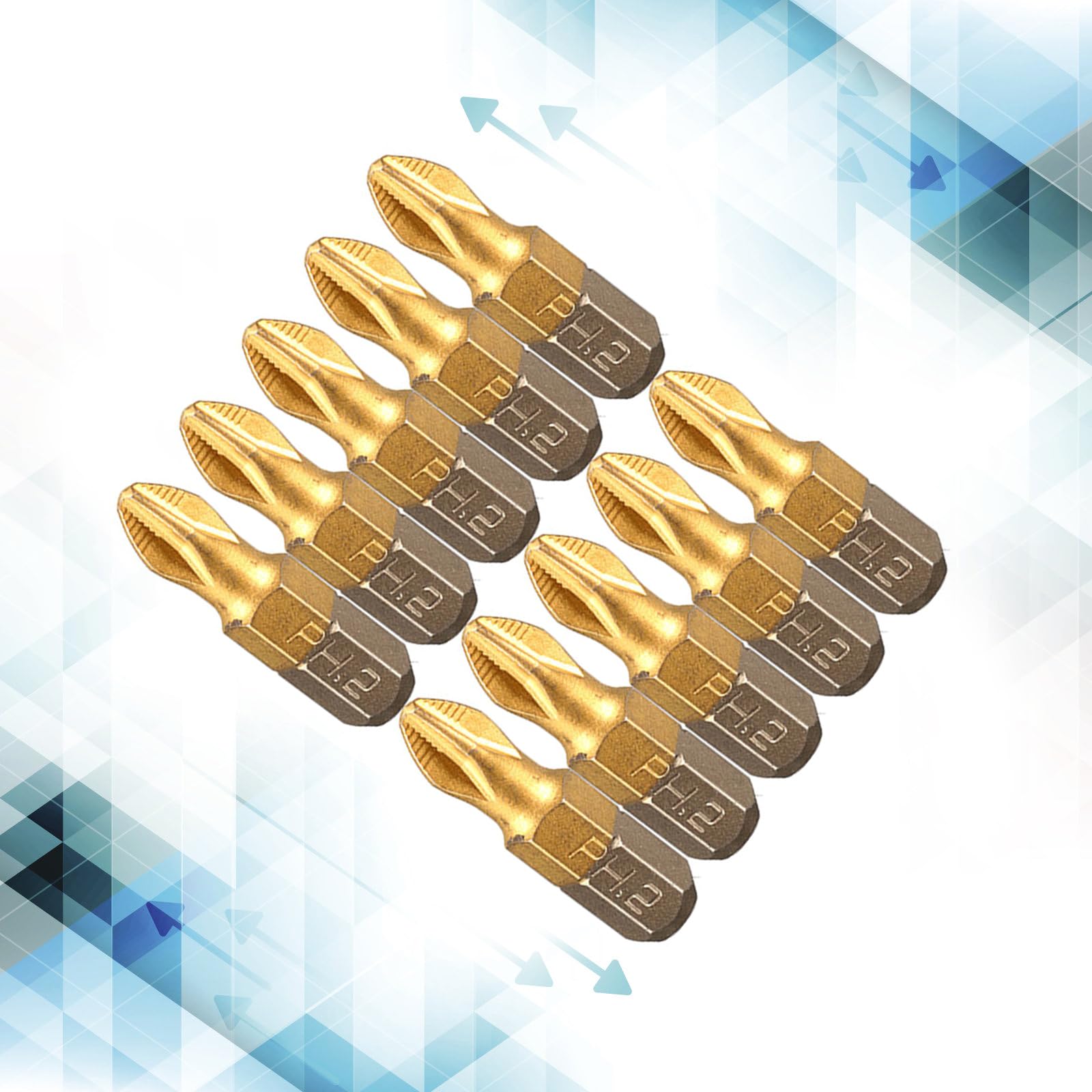 Juego De 10 Puntas De Destornillador PH2 - Aleación De Acero, Magnéticas, Para Reparación De Muebles Y Coches, 65 Mm