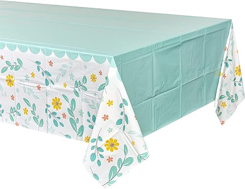 Miniatura 2 de American Greetings Suministros para fiestas de baby shower, fundas de mesa de plástico (3 unidades)