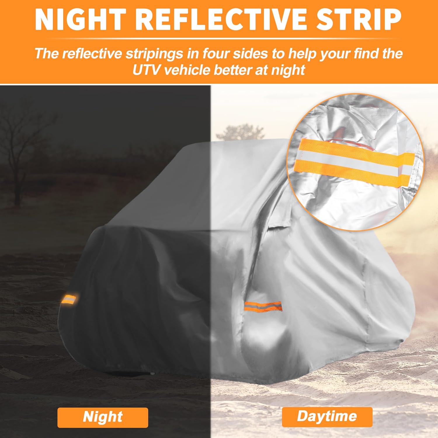 X AUTOHAUX 2 Seater UTV Cover for Honda Talon 1000r/1000x/1000xs/1000rs Sport Waterproof Side by Side Cover Fits 122.05" Lx70.87 Wx68.90 H UTV Models Full Protection 210D-PU Silver Tone