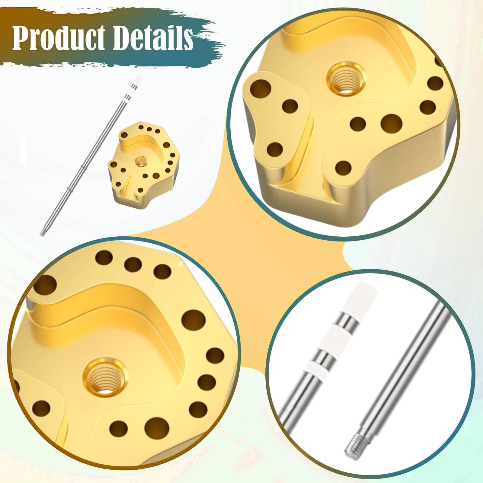 Baoblaze Punta del saldatore per joystick con adattatore, ricambio per manutenzione, strumento di riparazione robusto per giochi, controller professionale in, T12