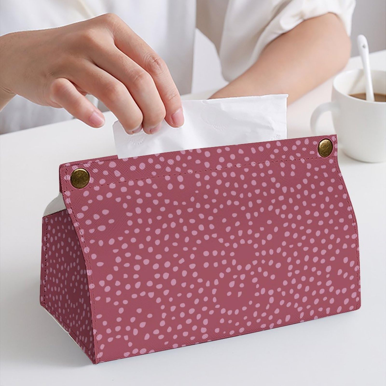 Amazon.co.jp: ティッシュケース ピンク点 花柄 シンプル風 ティッシュ