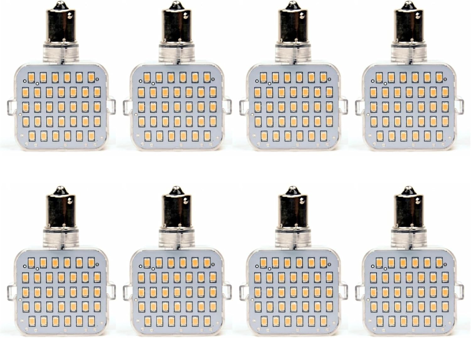 NK-1141-350WW LED Replacement EMI Suppressed Vented Bulb, BA15s - i.e. (1141 Base), 350 Lumen 8-20Volts Warm White (8 Pack)