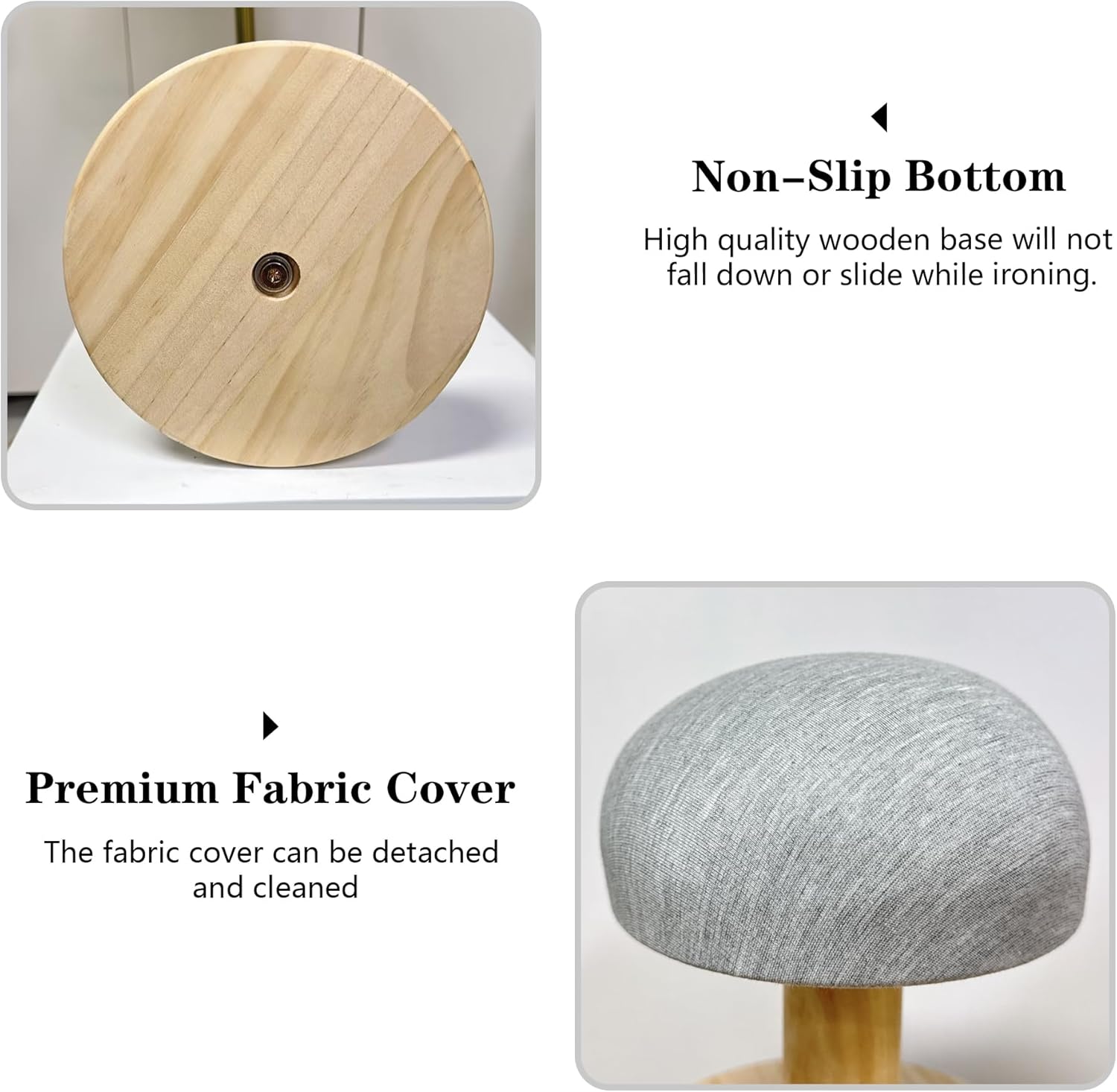 Bra Wooden Ironing Board is Used for Bras, Shirts, Collars, Cuffs and Hats, The Mini Ironing Board Small Ironing Stool Portable Iron Board Clothes Ironing for Clothing Sewing Enthusiasts.