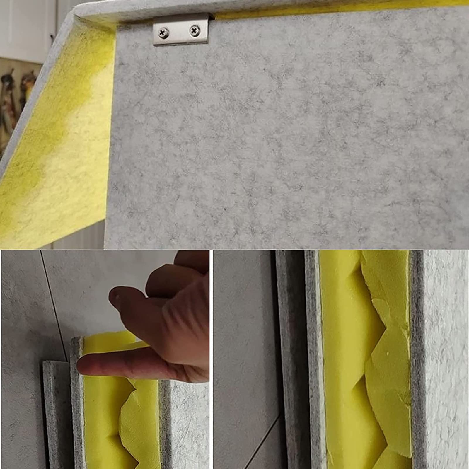 Divisorio desktop per cabina insonorizzata con pannello superiore portatile recinzione da studio per musica Home Office & Camera da letto Riduzione del rumore Soluzioni acustiche