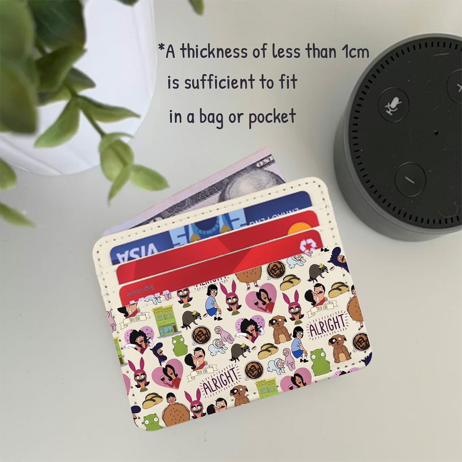 TSOTMO Burger Movie TV Show Merch Card Holder Wallet for Cartoon Lovers Bob’s Family for Bob Fans (Complain Wallet)