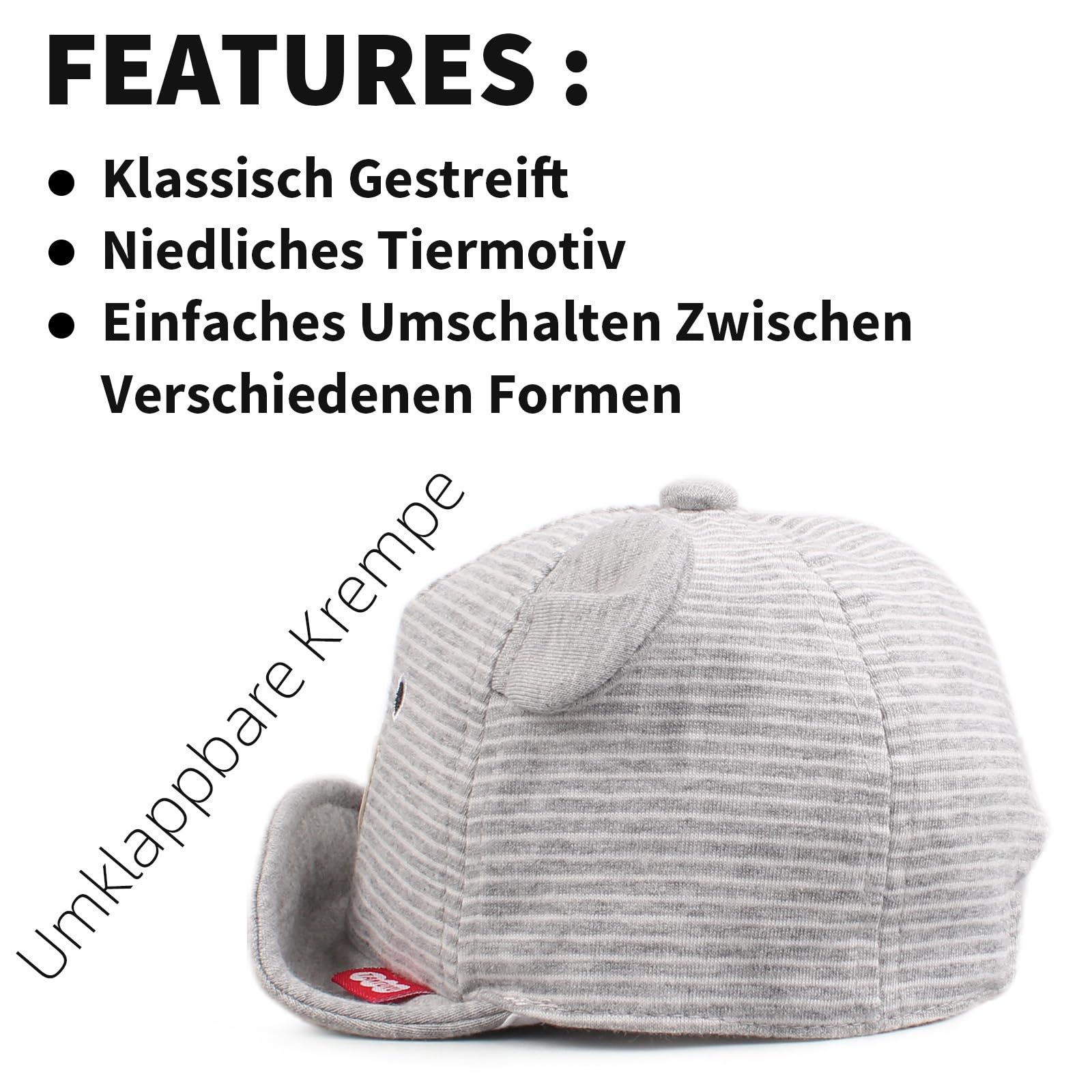 Pesaat Baby Baseball Cap 3-18Monate Baseballmütze Baby Jungen Schirmmütze UV Schutz Mädchen Sommermütze Baby Cap