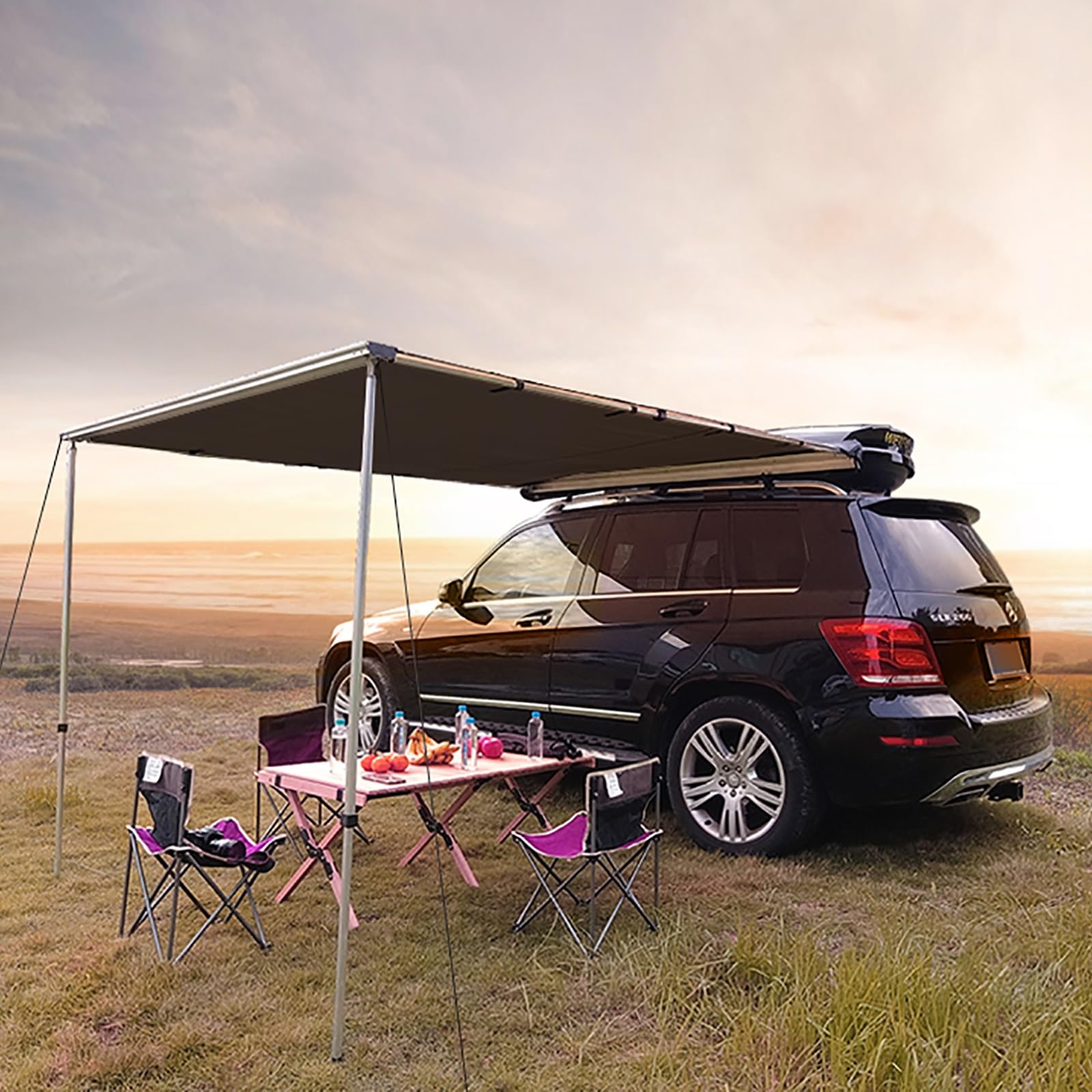 PQXQZ Auto Markise, Auto Zelt, Ausziehbare Markise, Ideal fr Camping,  Outdoor-Ausflge, Expeditionen und Offroad (Size : 160x250cm/5.2x8.2ft):  Amazon.de: Auto & Motorrad