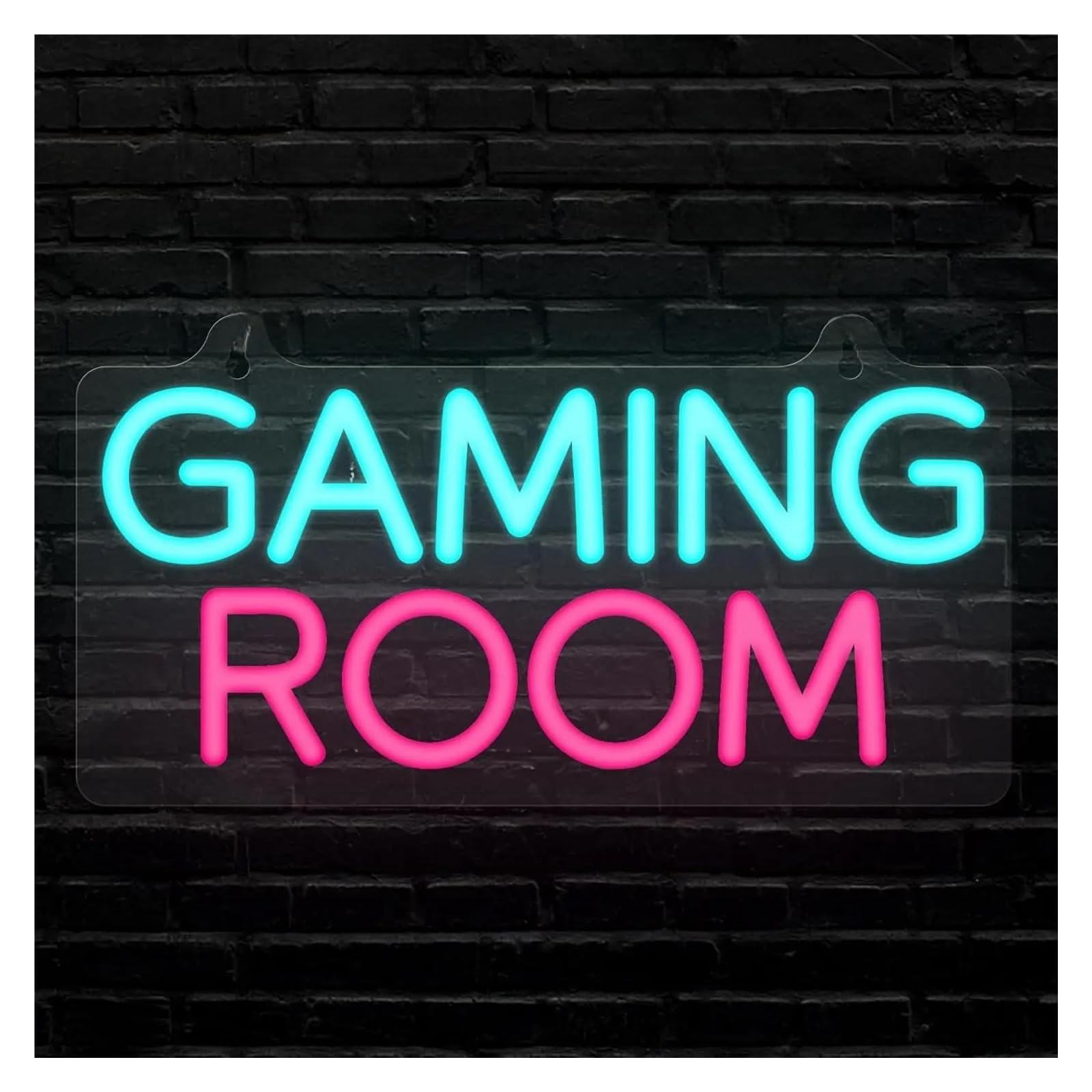 LED néon signe Enseigne Lumineuse LED Gaming Room Pour Décoration Murale Jeu Alimentée Par USB Pour Chambre À Coucher Boutique Décoration De Fête Éclairée 31.1cm×16.4cm