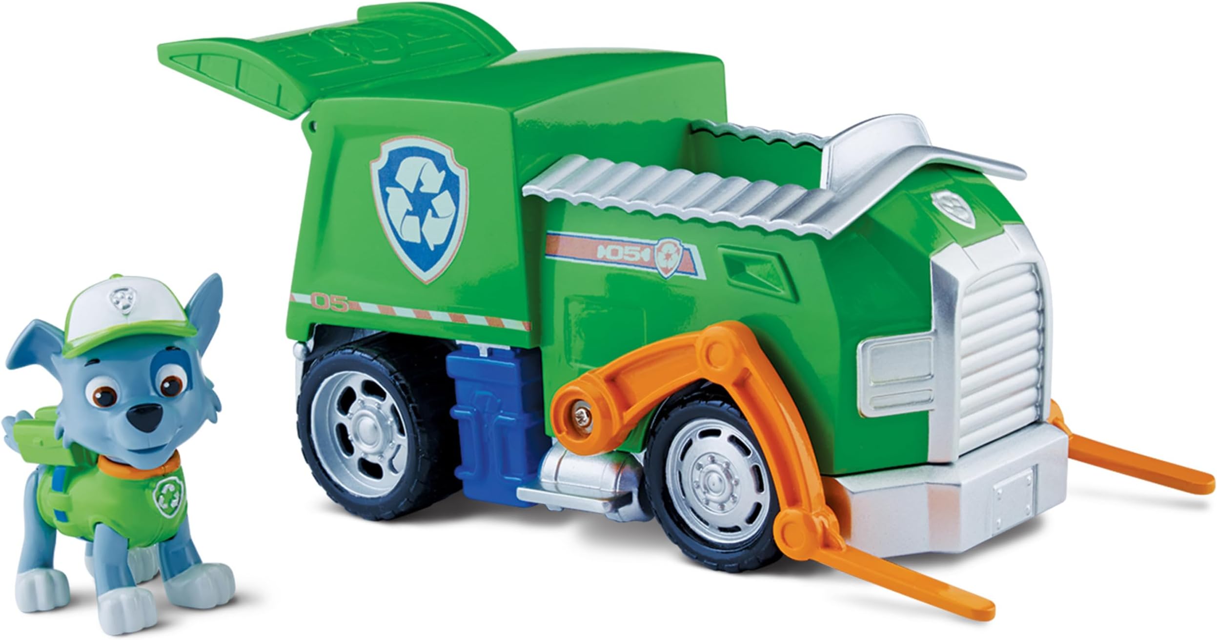 Paw Patrol Rocky's Recycling Truck, Vehicle and Figure