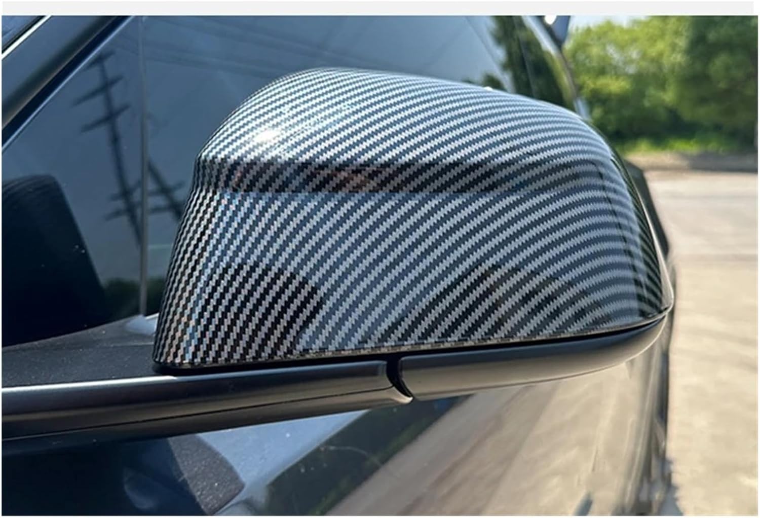 Car Rearview Mirror Cover Fit for Model Y Juniper 2025 Rear View Mirror Decorative Shell Exterior Accessorie